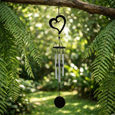 Carillon coeur branche