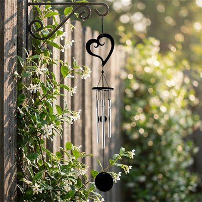 Carillon coeur suspendu