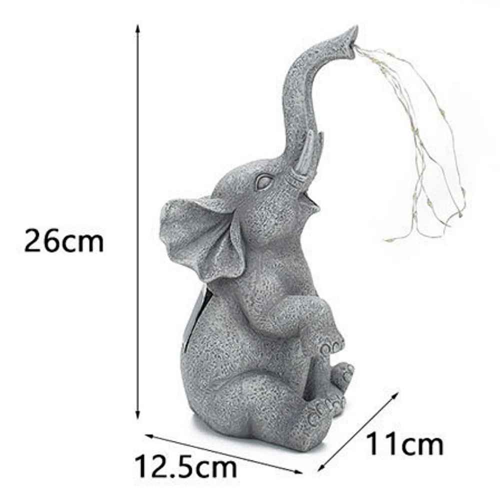 decoration jardin elephant lumineux dimension