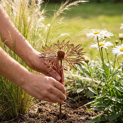 Décoration jardin fleur-blé