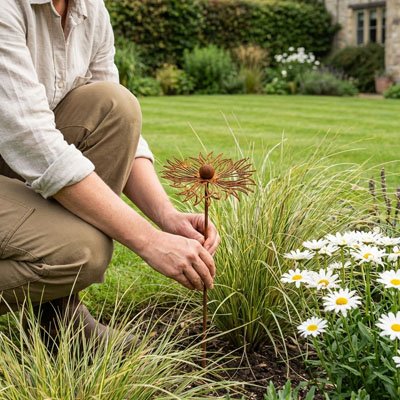 Décoration jardin fleur femme