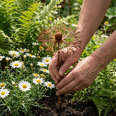 Décoration jardin fleur marguerite
