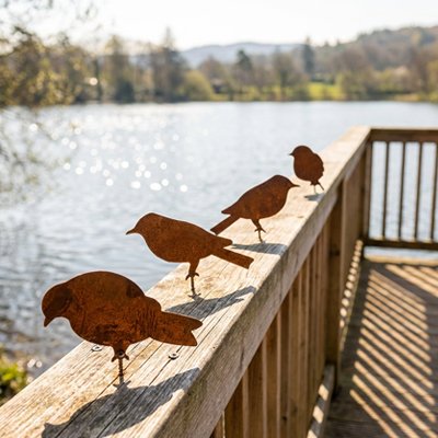 Décoration jardin oiseaux près du lac