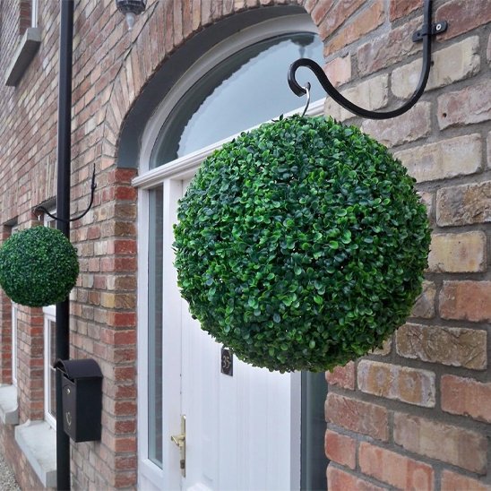 Décoration pour extérieur buisson accroché porte