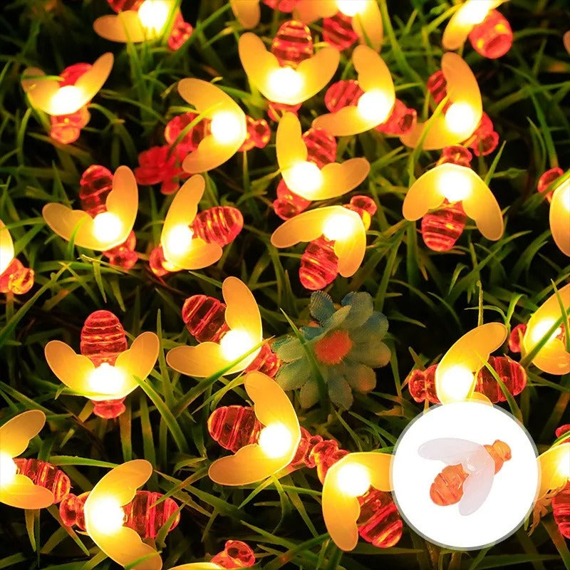 guirlande lumineuse solaire aperçu éteinte