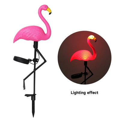 lumiere exterieur flamand rose seul