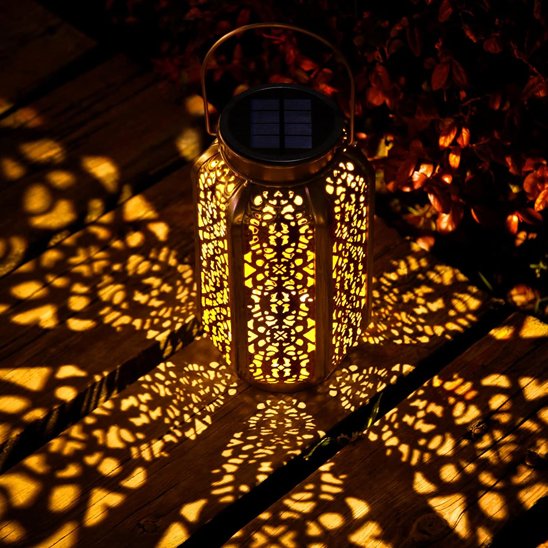 Lumière solaire extérieur sol