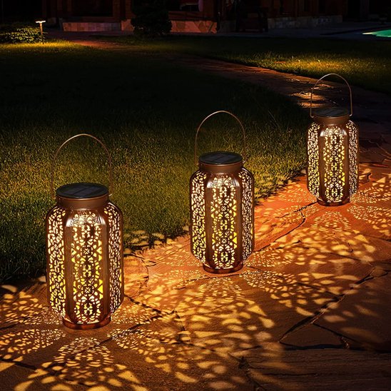 Lumière solaire extérieur trio